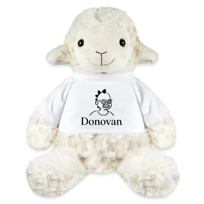 Peluche mouton personnalisée au prénom Donovan