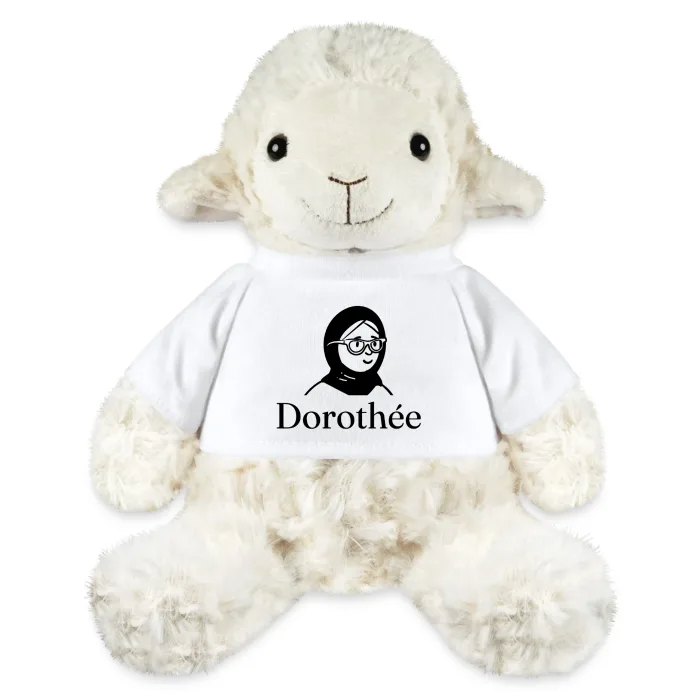 Peluche mouton personnalisée au prénom Dorothée