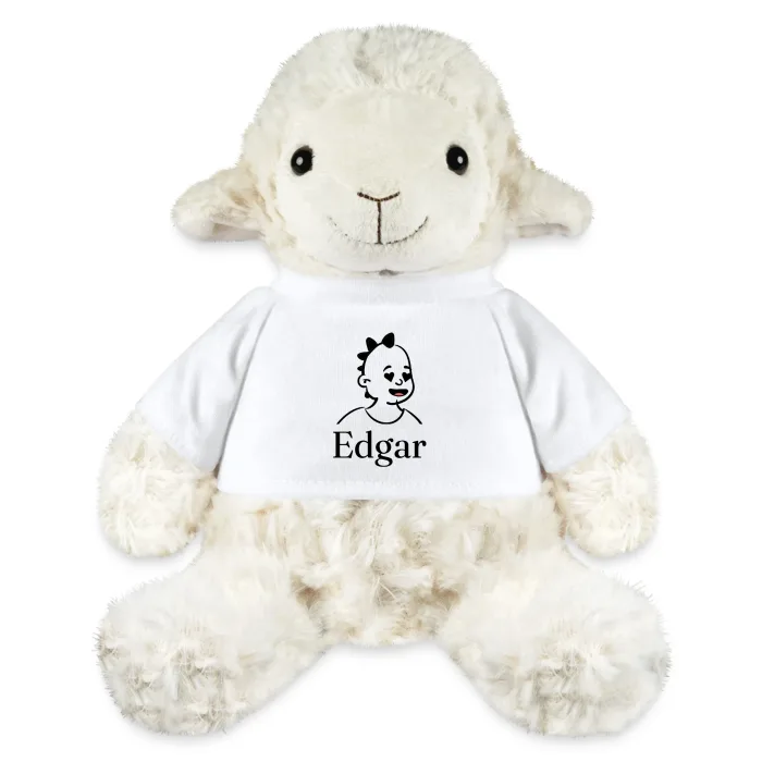 Peluche mouton personnalisée au prénom Edgar