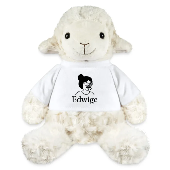 Peluche mouton personnalisée au prénom Edwige