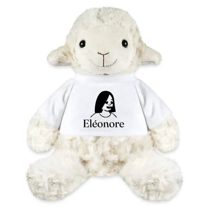Peluche mouton personnalisée au prénom Eléonore