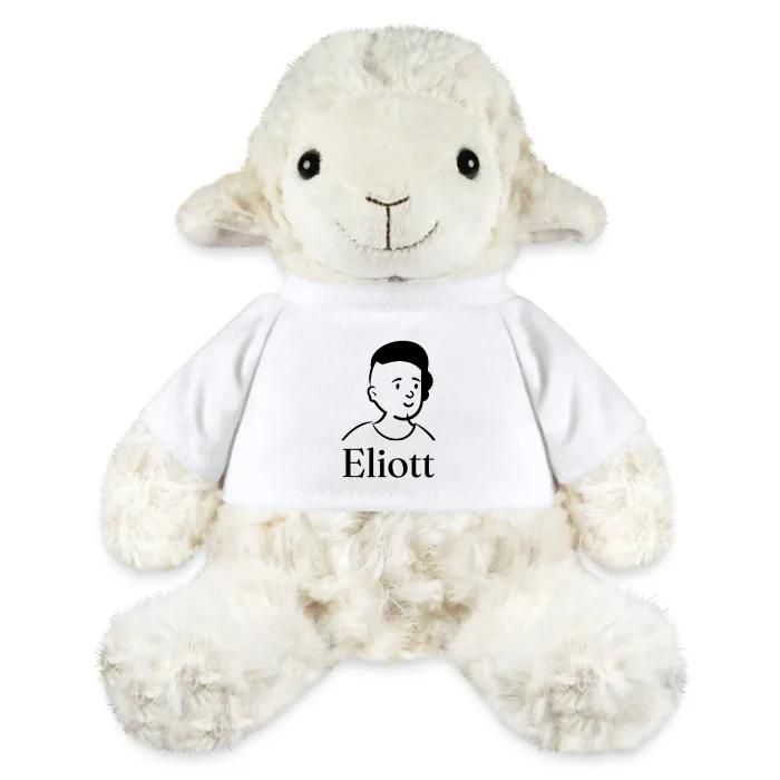 Peluche mouton personnalisée au prénom Eliott
