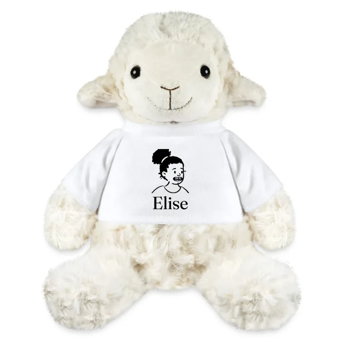 Peluche mouton personnalisée au prénom Elise