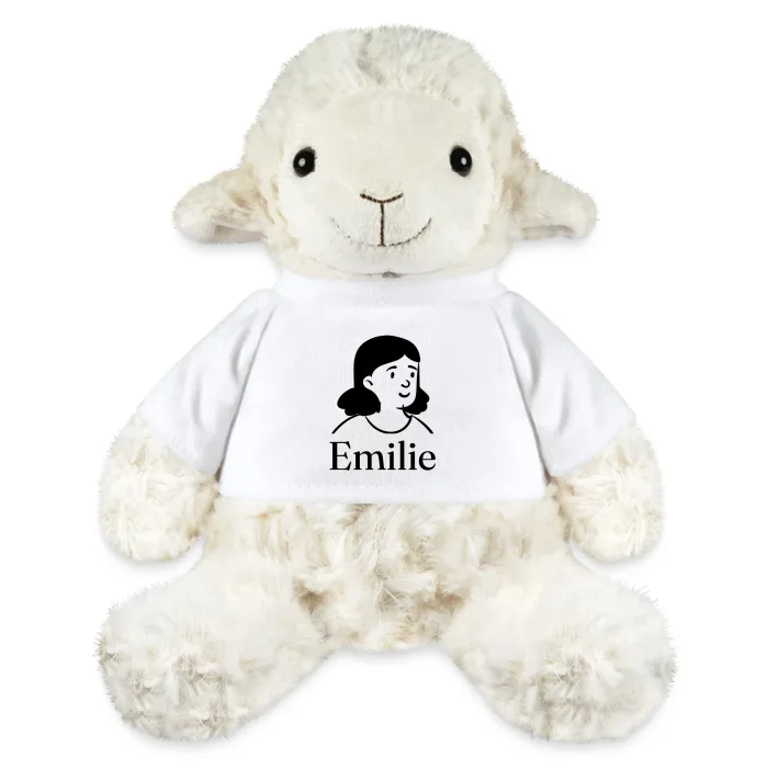 Peluche mouton personnalisée au prénom Emilie