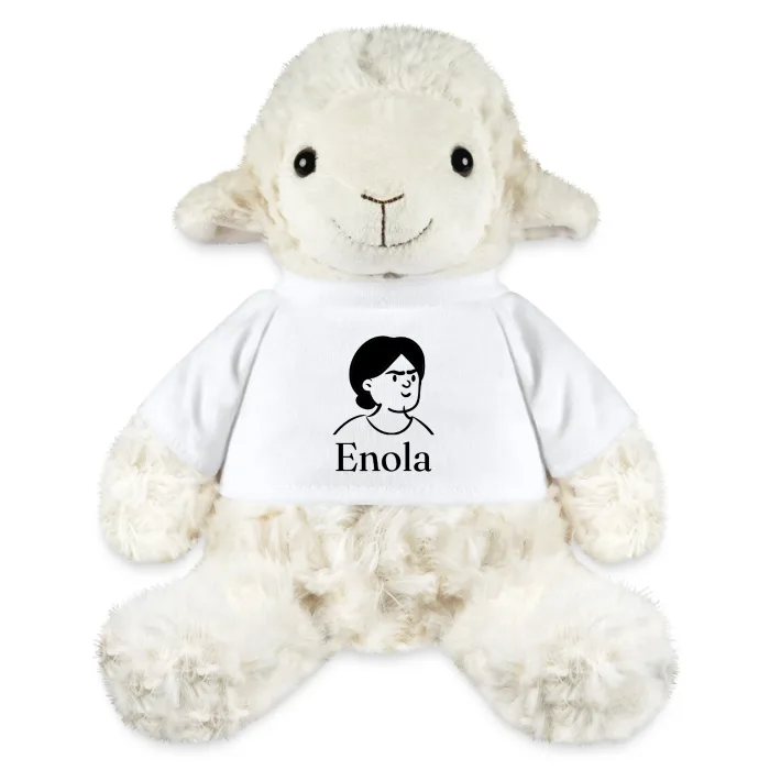 Peluche mouton personnalisée au prénom Enola