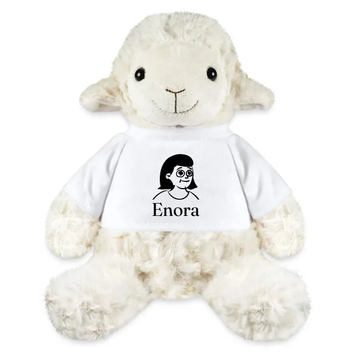 Peluche mouton personnalisée au prénom Enora