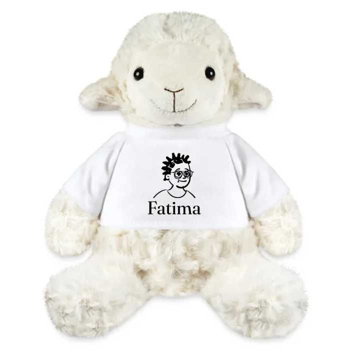 Peluche mouton personnalisée au prénom Fatima
