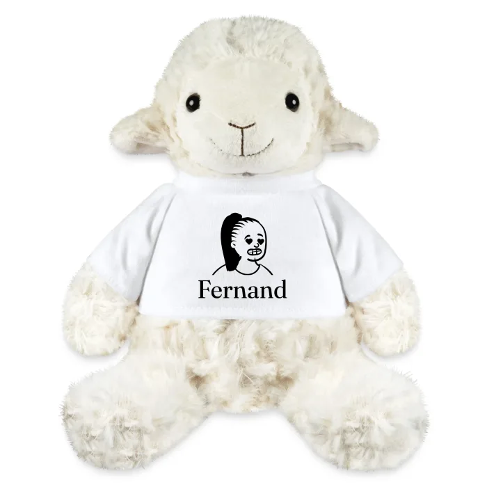 Peluche mouton personnalisée au prénom Fernand