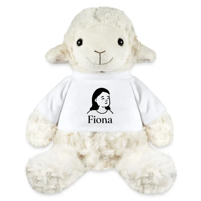 Peluche mouton personnalisée au prénom Fiona