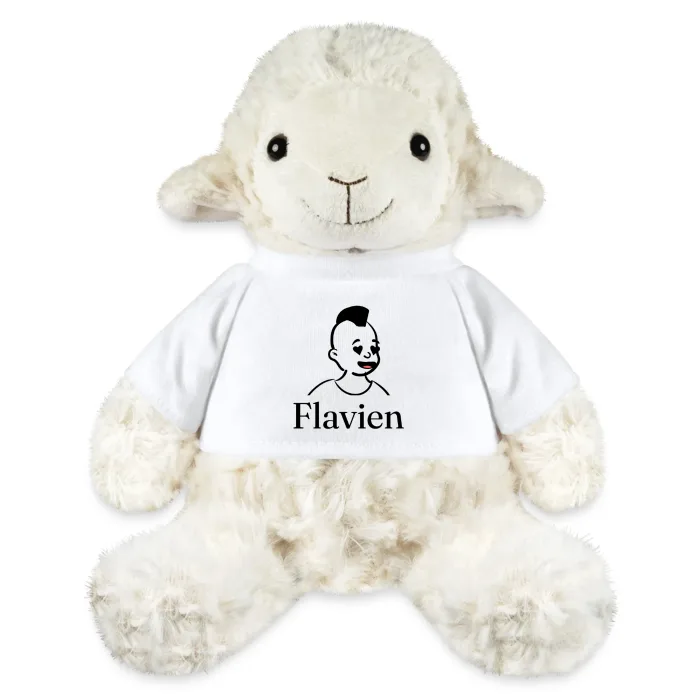 Peluche mouton personnalisée au prénom Flavien