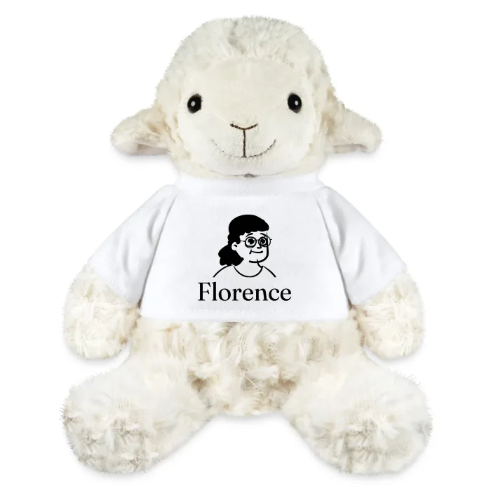 Peluche mouton personnalisée au prénom Florence