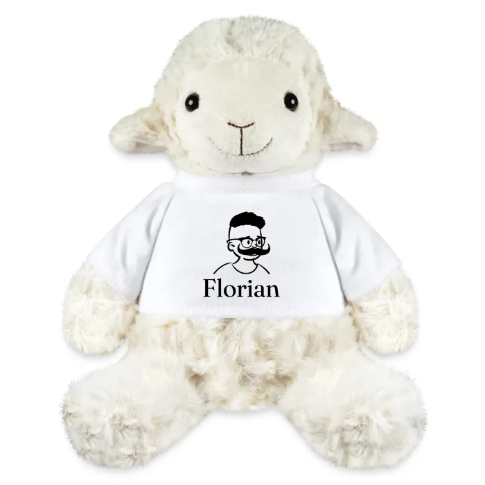 Peluche mouton personnalisée au prénom Florian