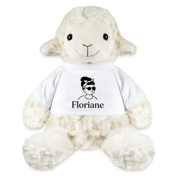 Peluche mouton personnalisée au prénom Floriane
