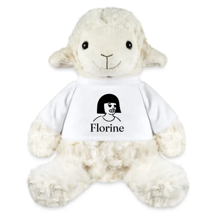 Peluche mouton personnalisée au prénom Florine