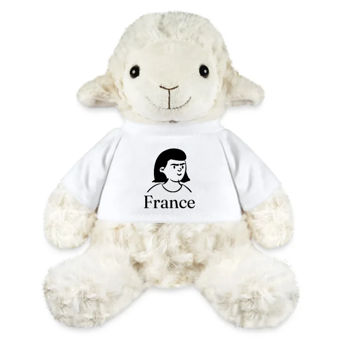 Peluche mouton personnalisée au prénom France