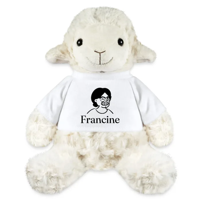 Peluche mouton personnalisée au prénom Francine