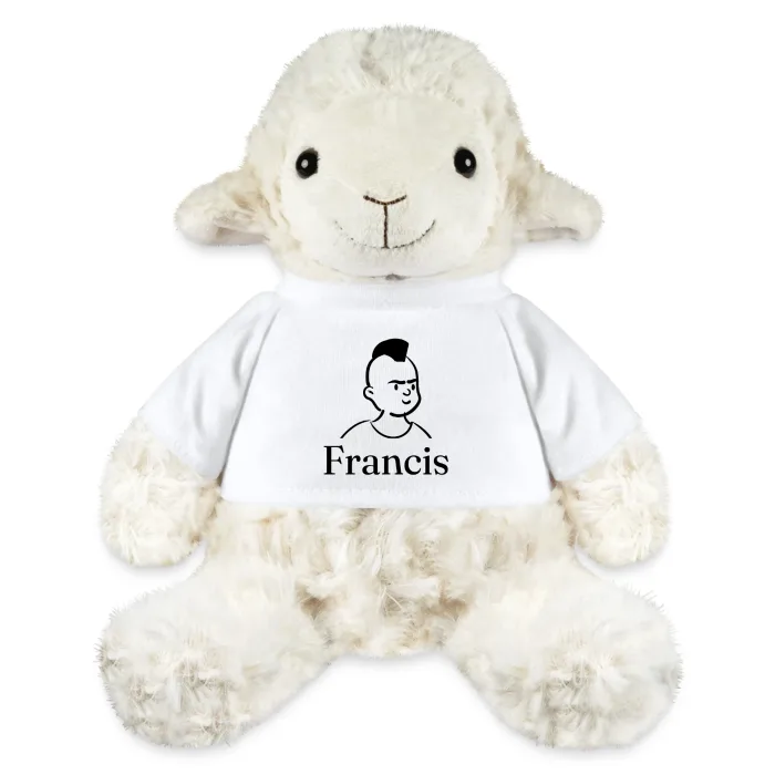 Peluche mouton personnalisée au prénom Francis