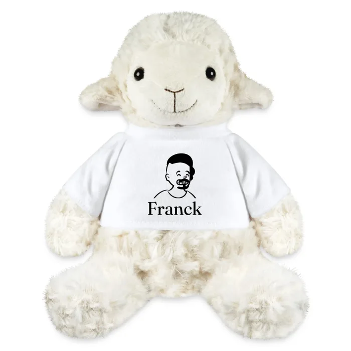Peluche mouton personnalisée au prénom Franck