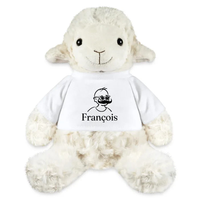 Peluche mouton personnalisée au prénom François