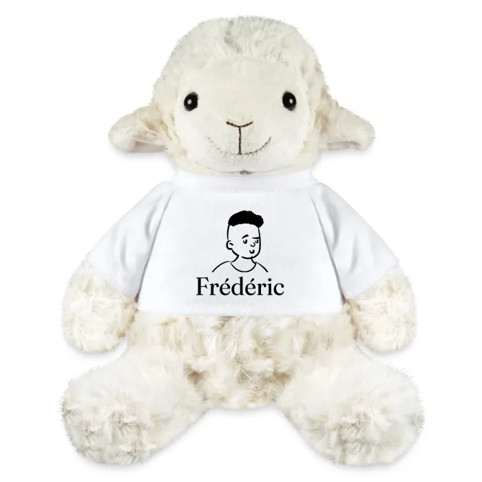 Peluche mouton personnalisée au prénom Frédéric