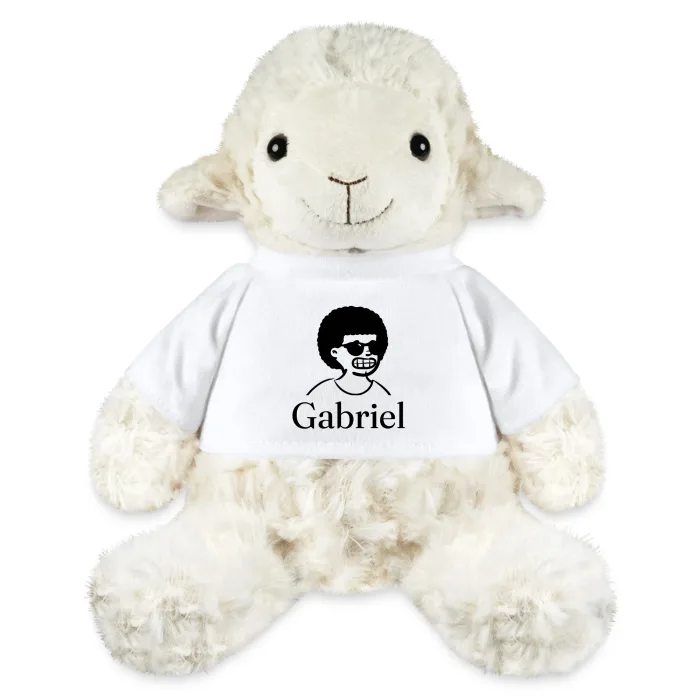 Peluche mouton personnalisée au prénom Gabriel