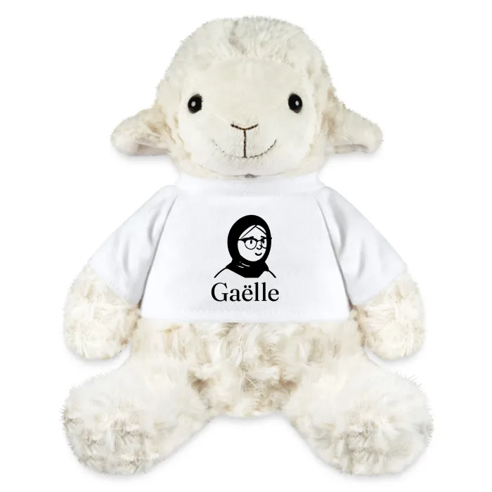 Peluche mouton personnalisée au prénom Gaëlle