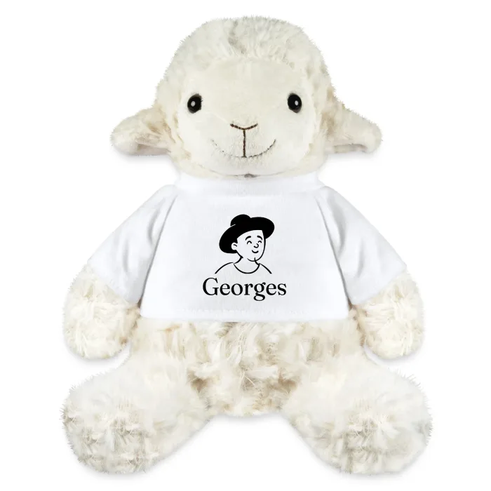 Peluche mouton personnalisée au prénom Georges