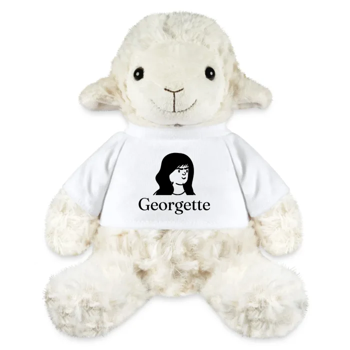 Peluche mouton personnalisée au prénom Georgette