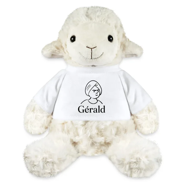 Peluche mouton personnalisée au prénom Gérald