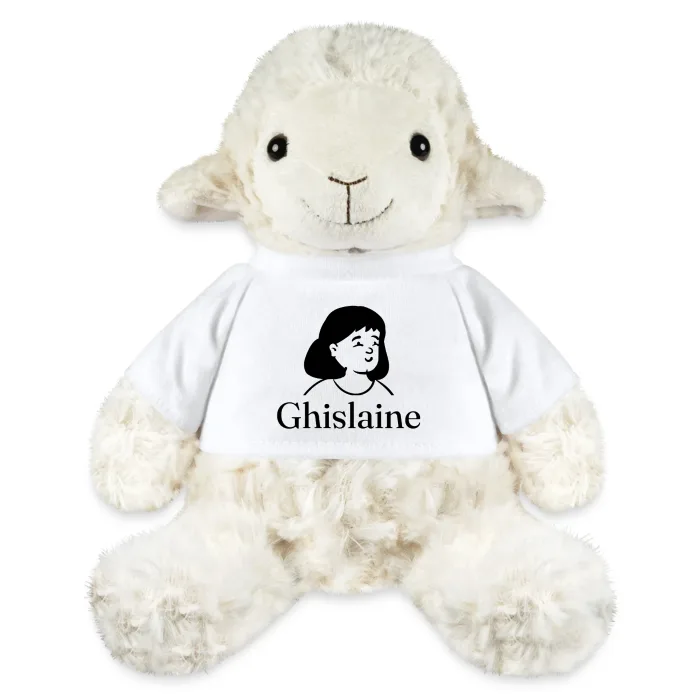 Peluche mouton personnalisée au prénom Ghislaine