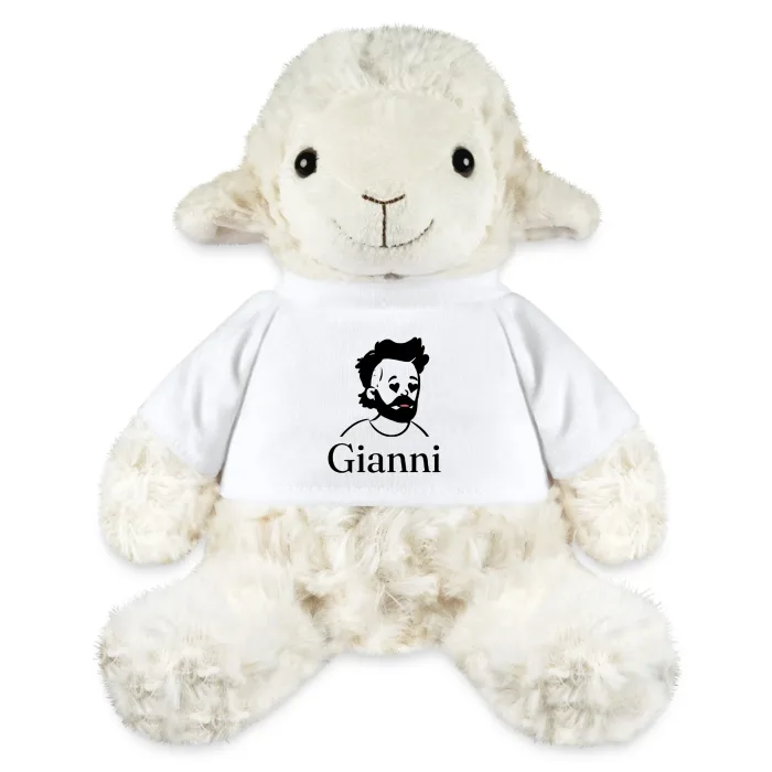 Peluche mouton personnalisée au prénom Gianni