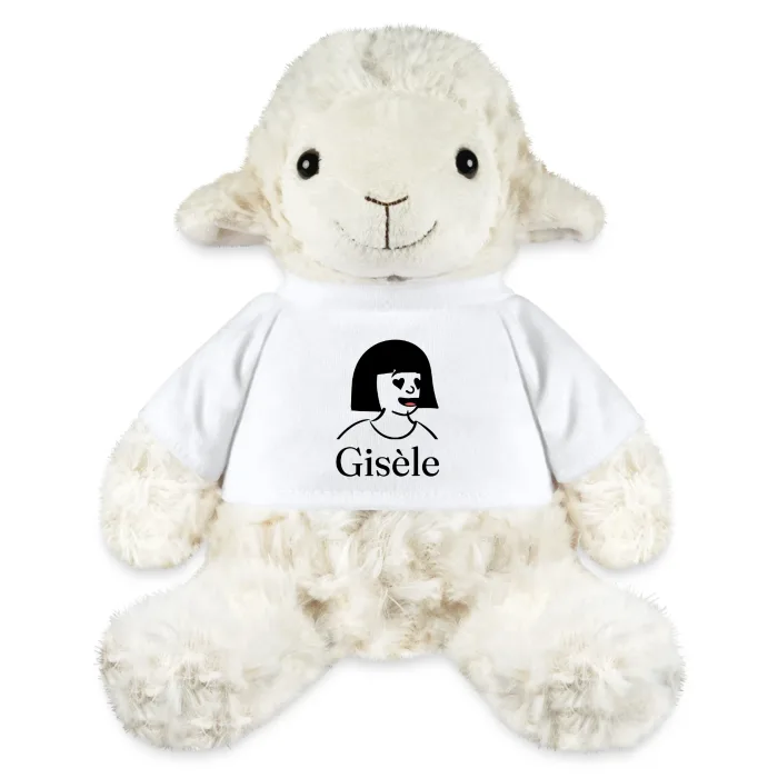 Peluche mouton personnalisée au prénom Gisèle