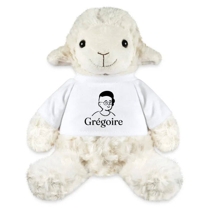 Peluche mouton personnalisée au prénom Grégoire