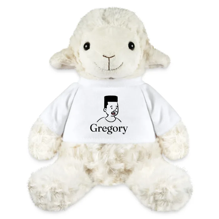 Peluche mouton personnalisée au prénom Gregory