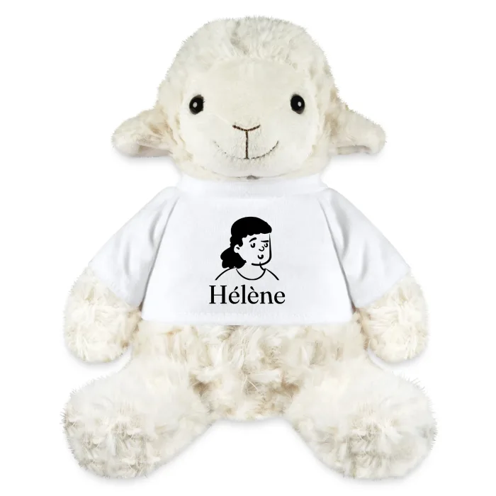 Peluche mouton personnalisée au prénom Hélène