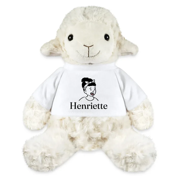 Peluche mouton personnalisée au prénom Henriette