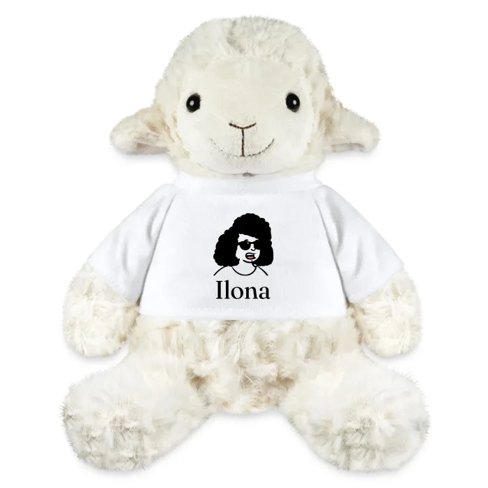 Peluche mouton personnalisée au prénom Ilona