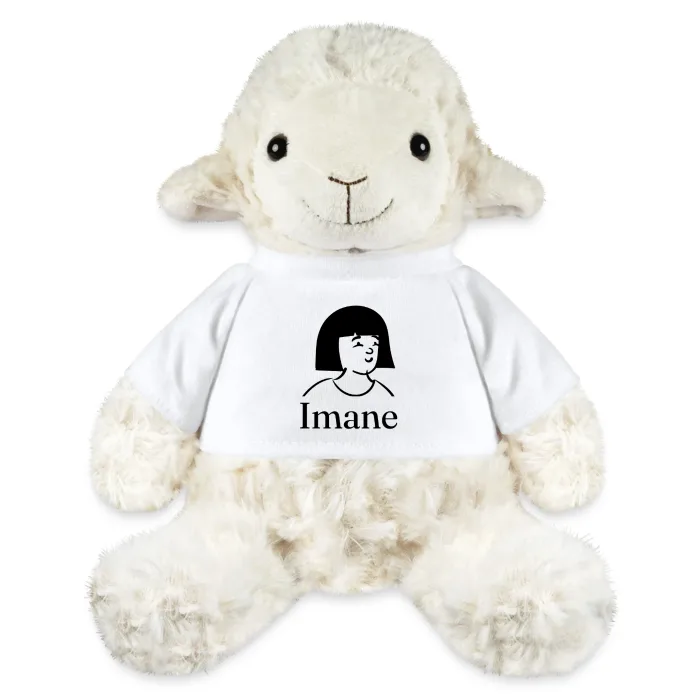 Peluche mouton personnalisée au prénom Imane