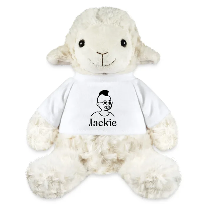 Peluche mouton personnalisée au prénom Jackie