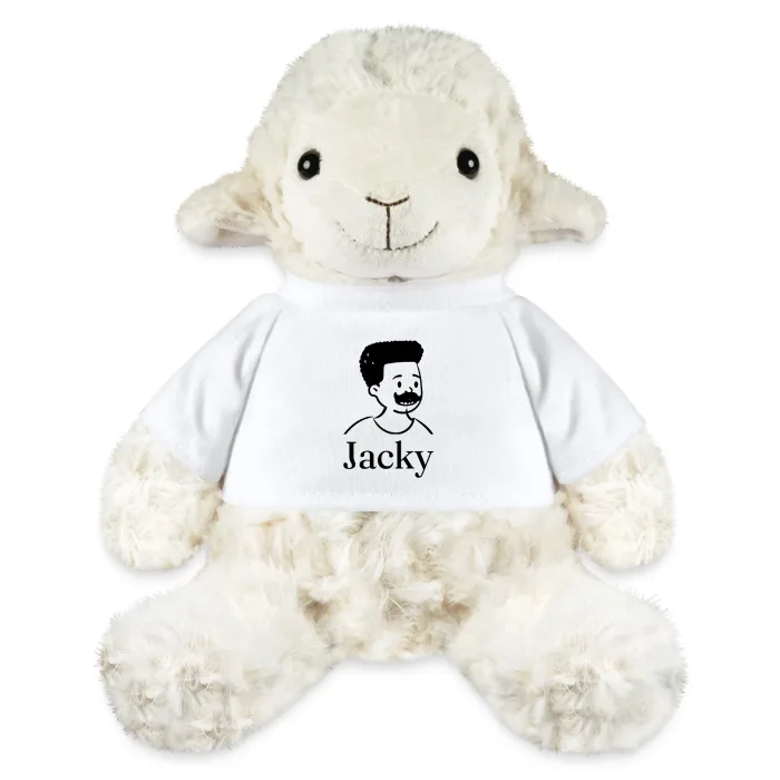 Peluche mouton personnalisée au prénom Jacky