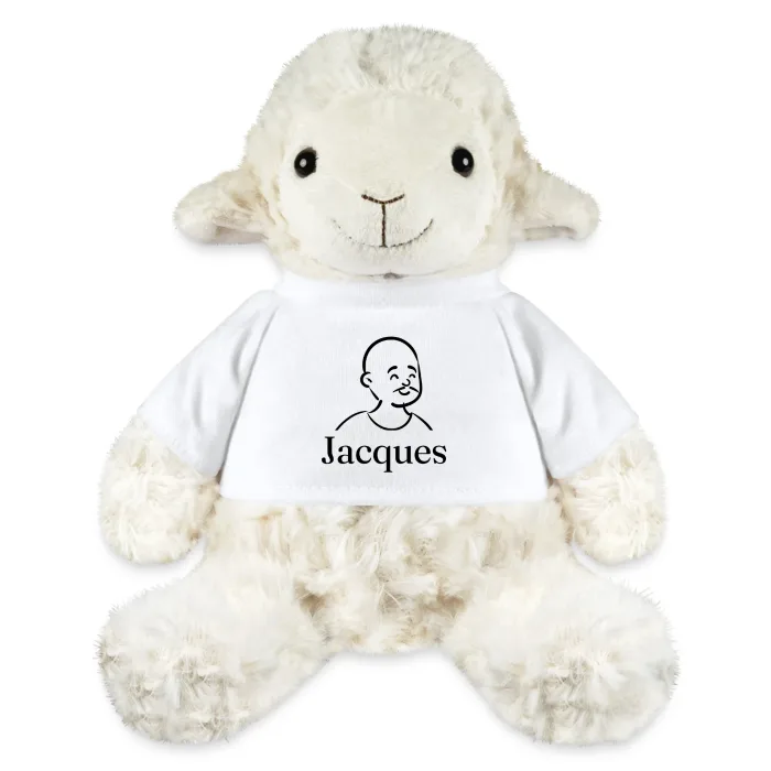 Peluche mouton personnalisée au prénom Jacques