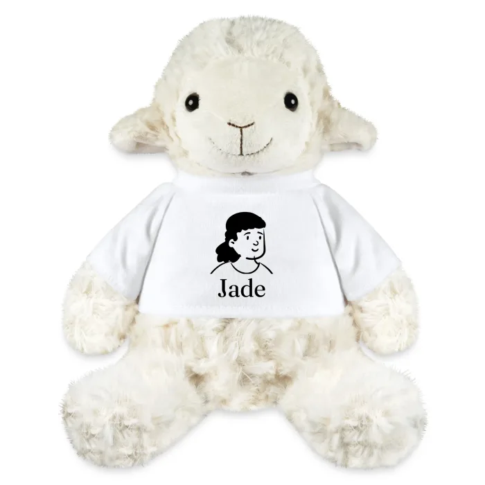 Peluche mouton personnalisée au prénom Jade