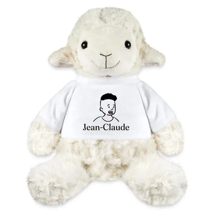 Peluche mouton personnalisée au prénom Jean-Claude