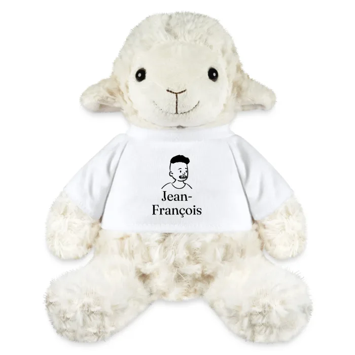 Peluche mouton personnalisée au prénom Jean-François