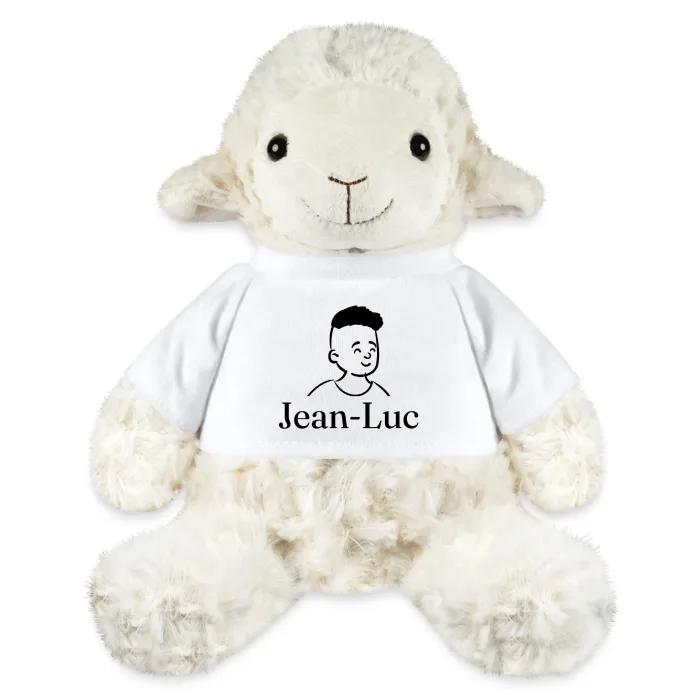 Peluche mouton personnalisée au prénom Jean-Luc