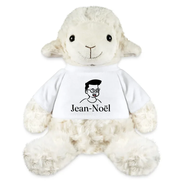Peluche mouton personnalisée au prénom Jean-Noël
