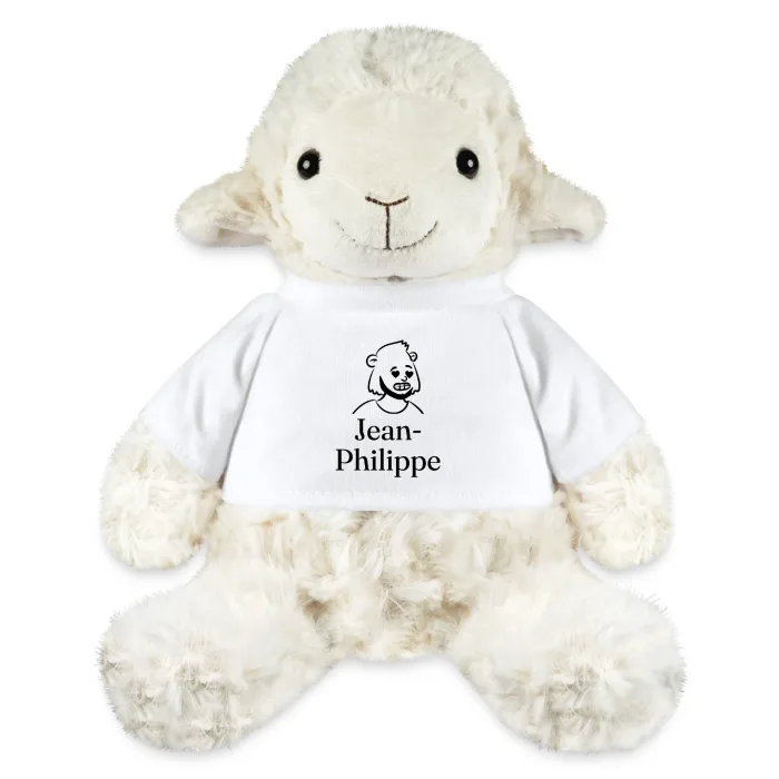 Peluche mouton personnalisée au prénom Jean-Philippe