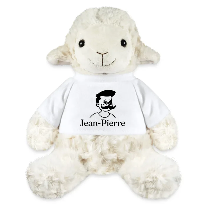 Peluche mouton personnalisée au prénom Jean-Pierre