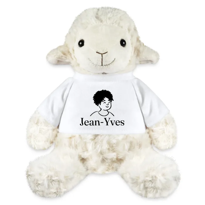 Peluche mouton personnalisée au prénom Jean-Yves