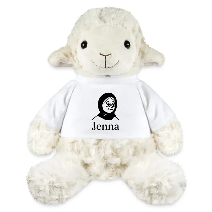 Peluche mouton personnalisée au prénom Jenna